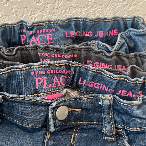 3 pairs The Children’s Place Denim Legging Jeans Size 4T - Picture 2 of 10